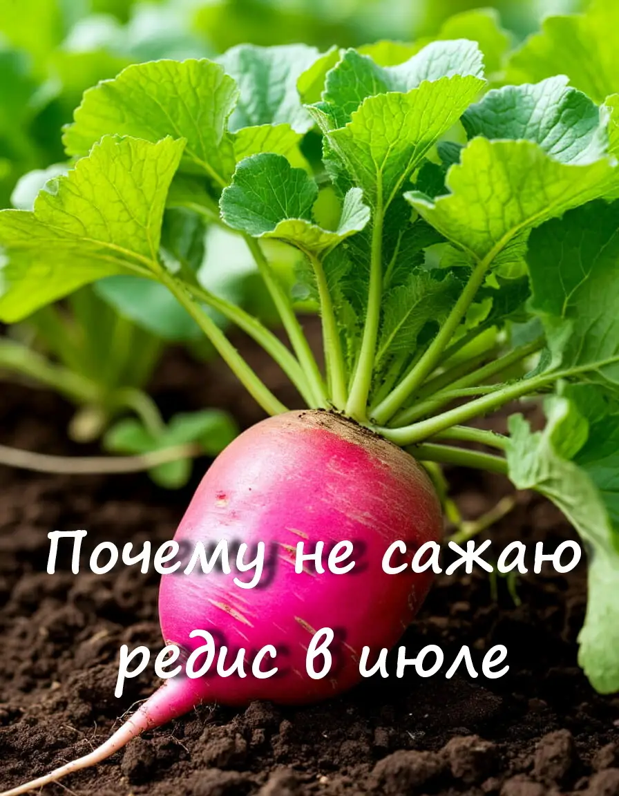 Почему я не сажаю редис в июле