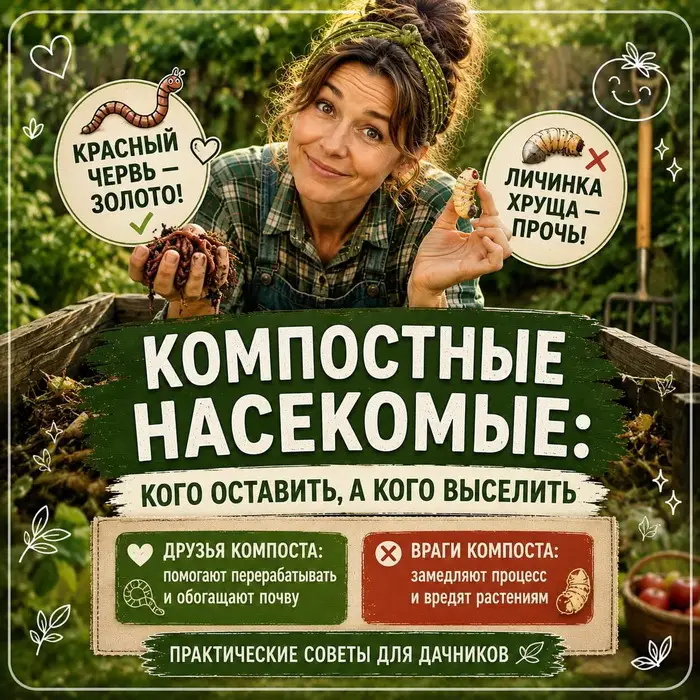 Компостные насекомые: кого оставить, а кого выселить. Друзья и враги компоста