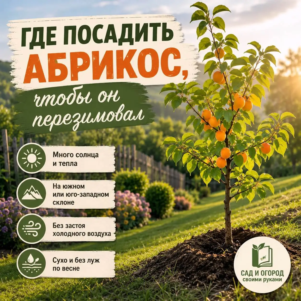 Где посадить абрикос