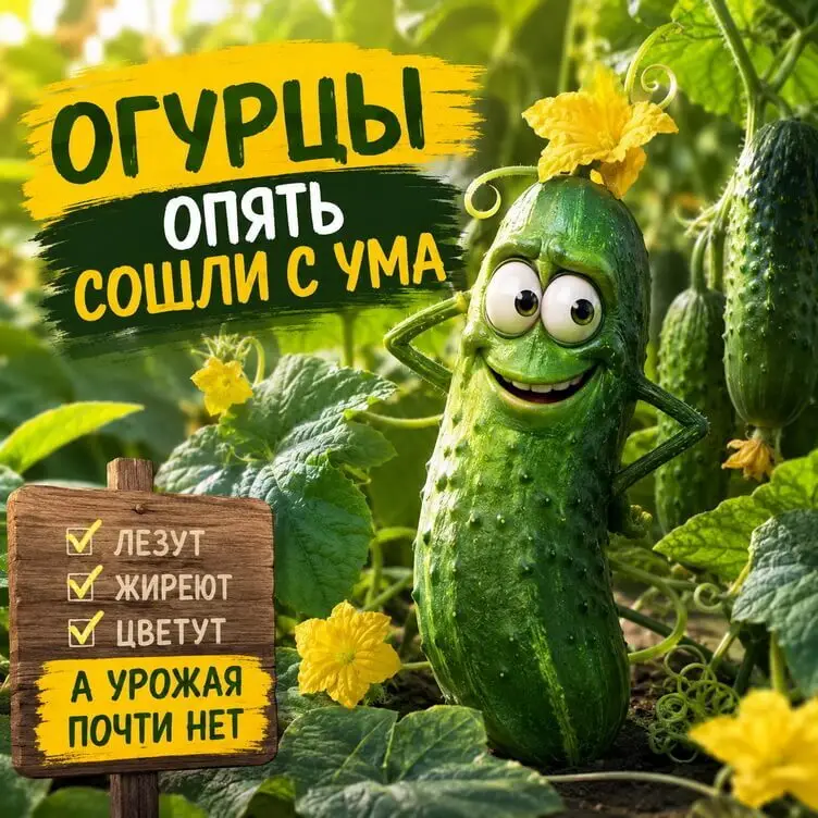 Тётя Нина и её огурцы-мутанты: кривые, горькие но очень личные. Как превратить крючки в ровные хрустики