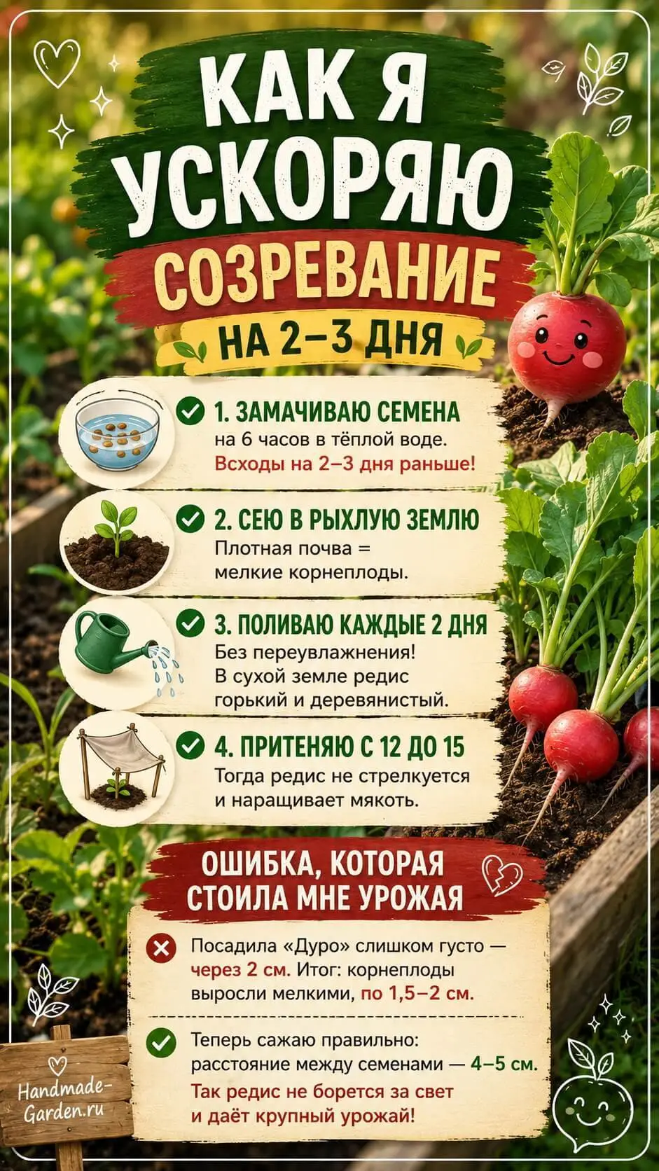 Редис &mdash; культура короткого дня