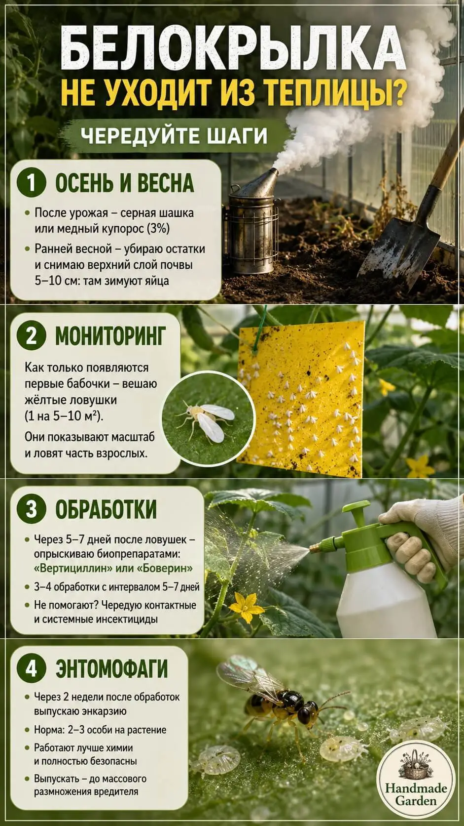 Белокрылка в теплице