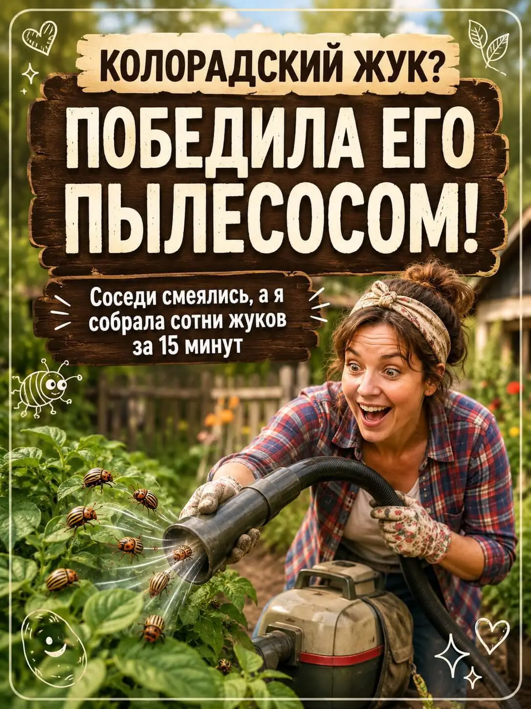 Как победить колорадского жука пылесосом