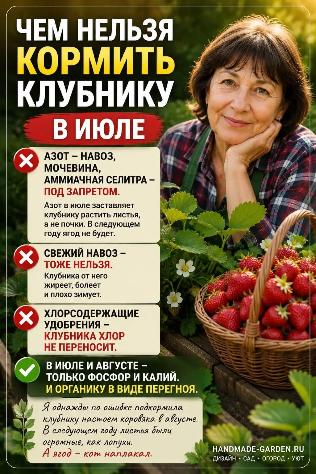 Чем нельзя кормить клубнику в июле