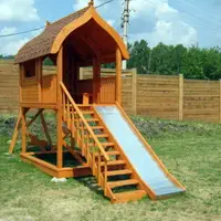 Детская горка своими руками из дерева