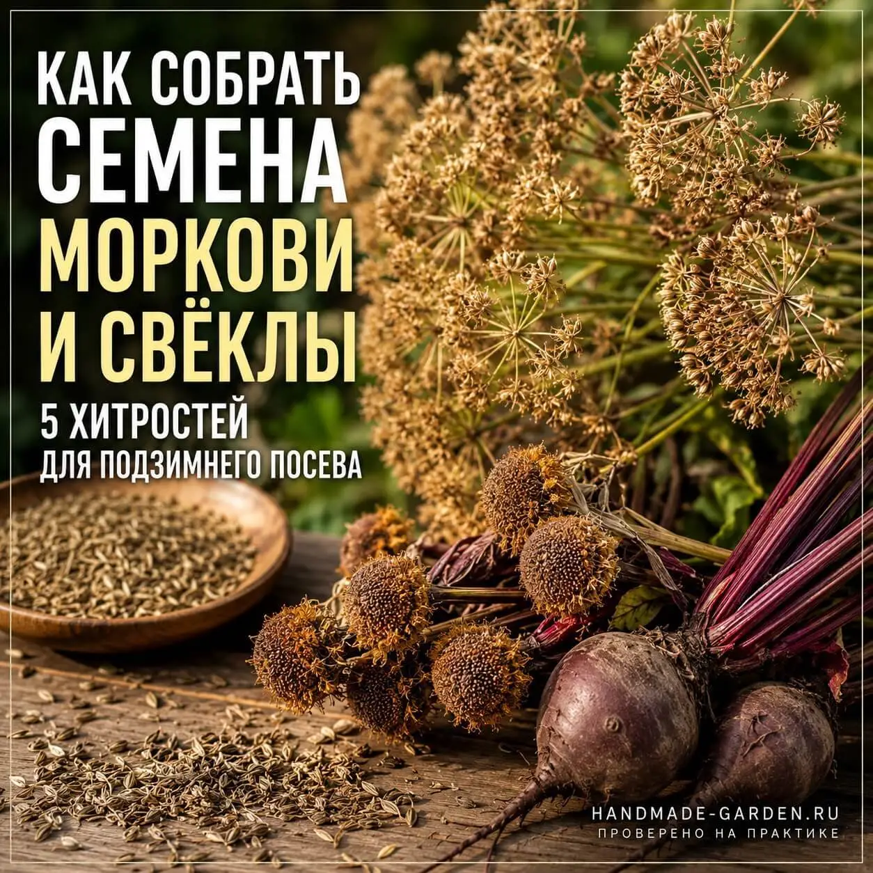 Как собрать семена моркови и свёклы: 5 хитростей для подзимнего посева