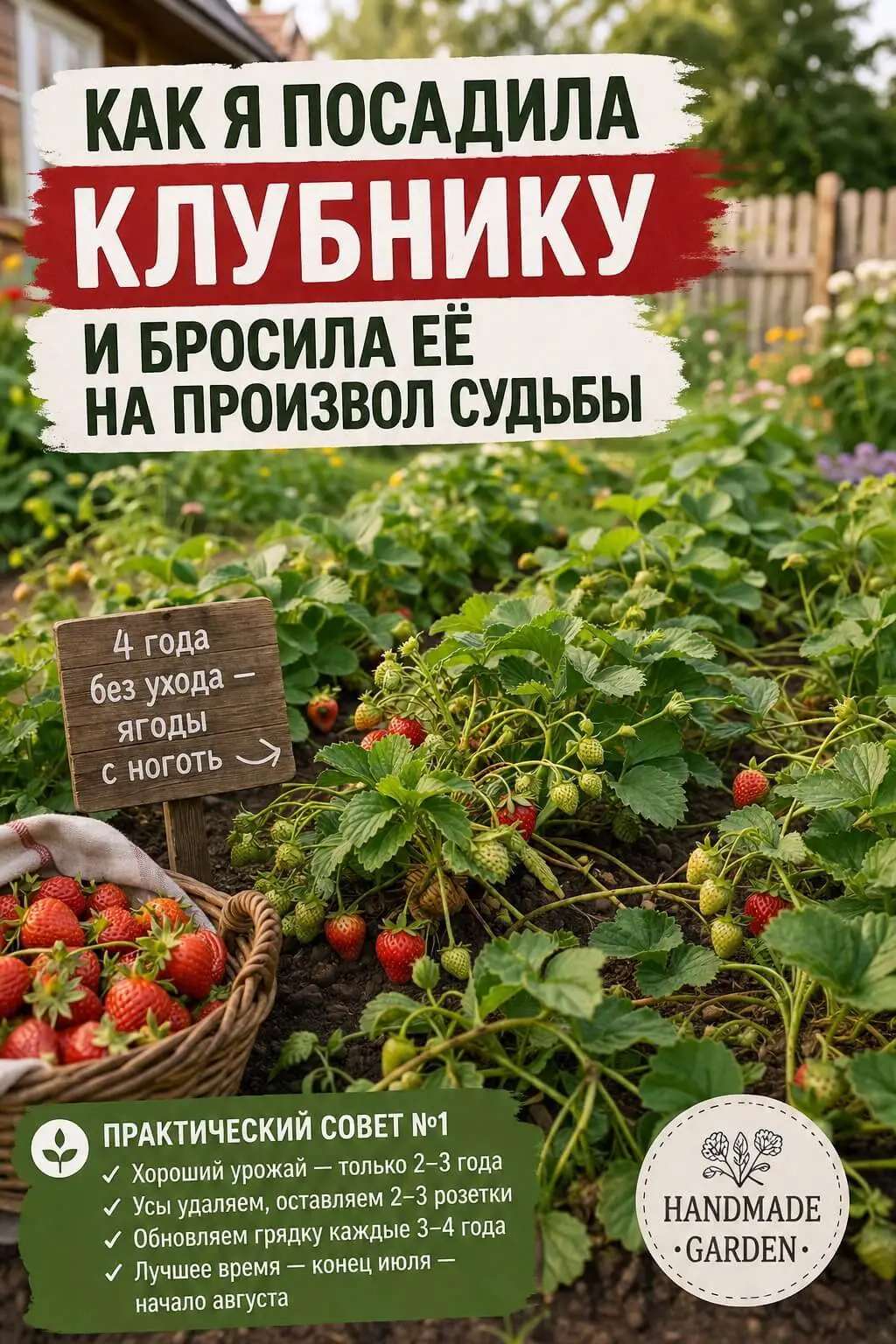 Клубника даёт хороший урожай первые 2&ndash;3 года