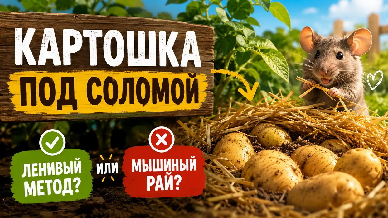 Картошка под соломой: ленивый метод или мышиный рай?