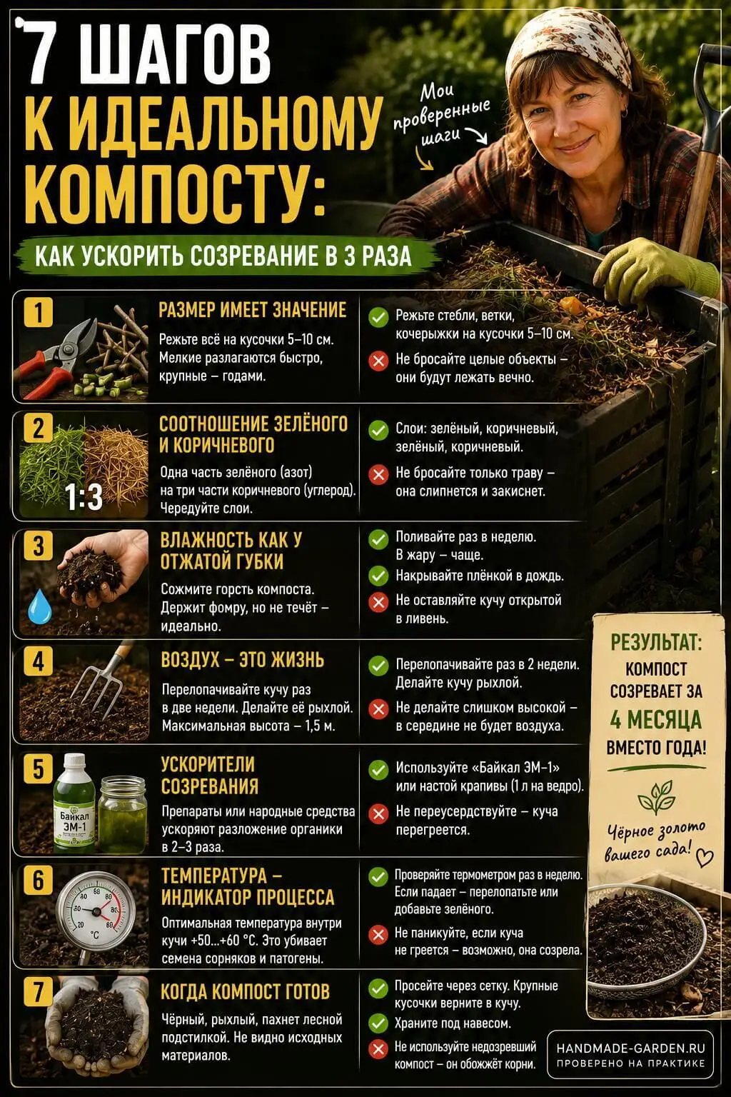 7 шагов к идеальному компосту