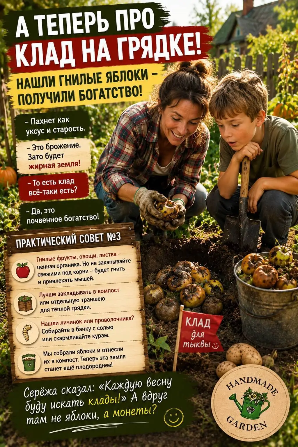 про «клады» и сюрпризы на грядках