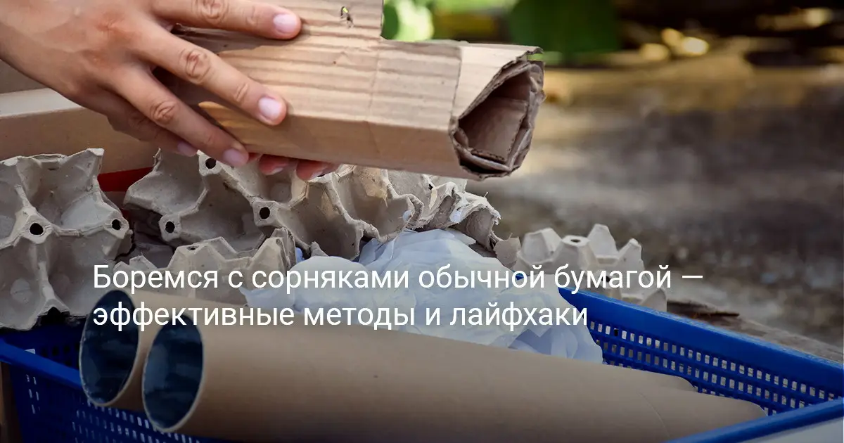 Методы использования бумаги для уничтожения сорняков