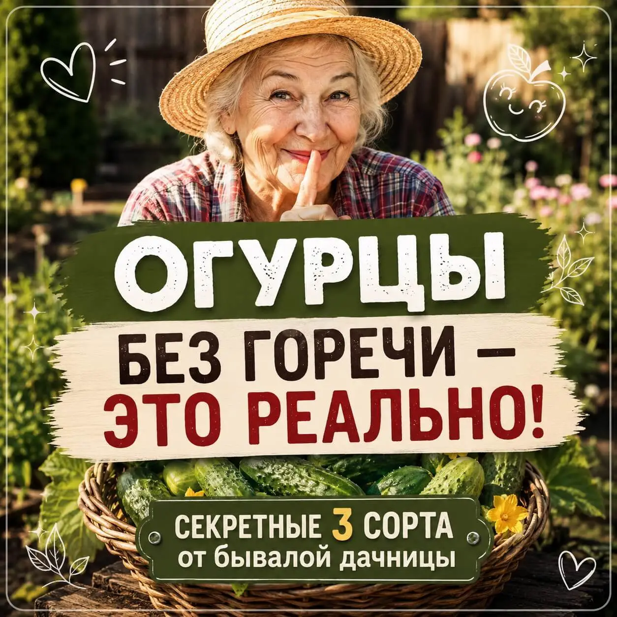 Огурцы без горечи &mdash; это реально! Секретные 3 сорта от бывалой дачницы