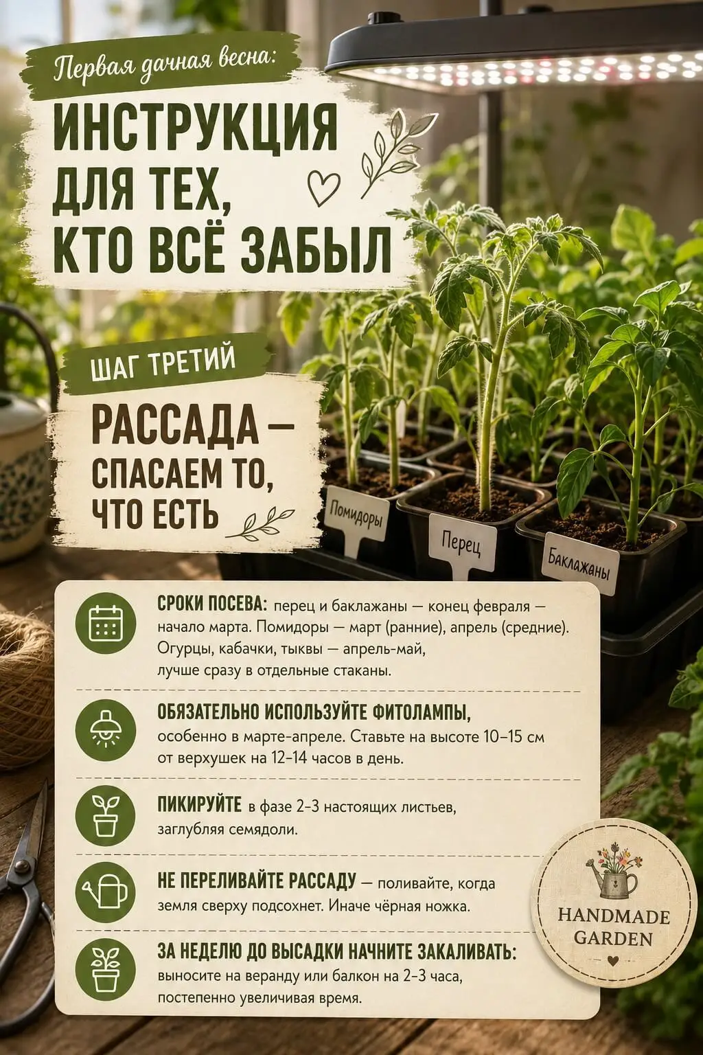 Рассада — спасаем то, что есть