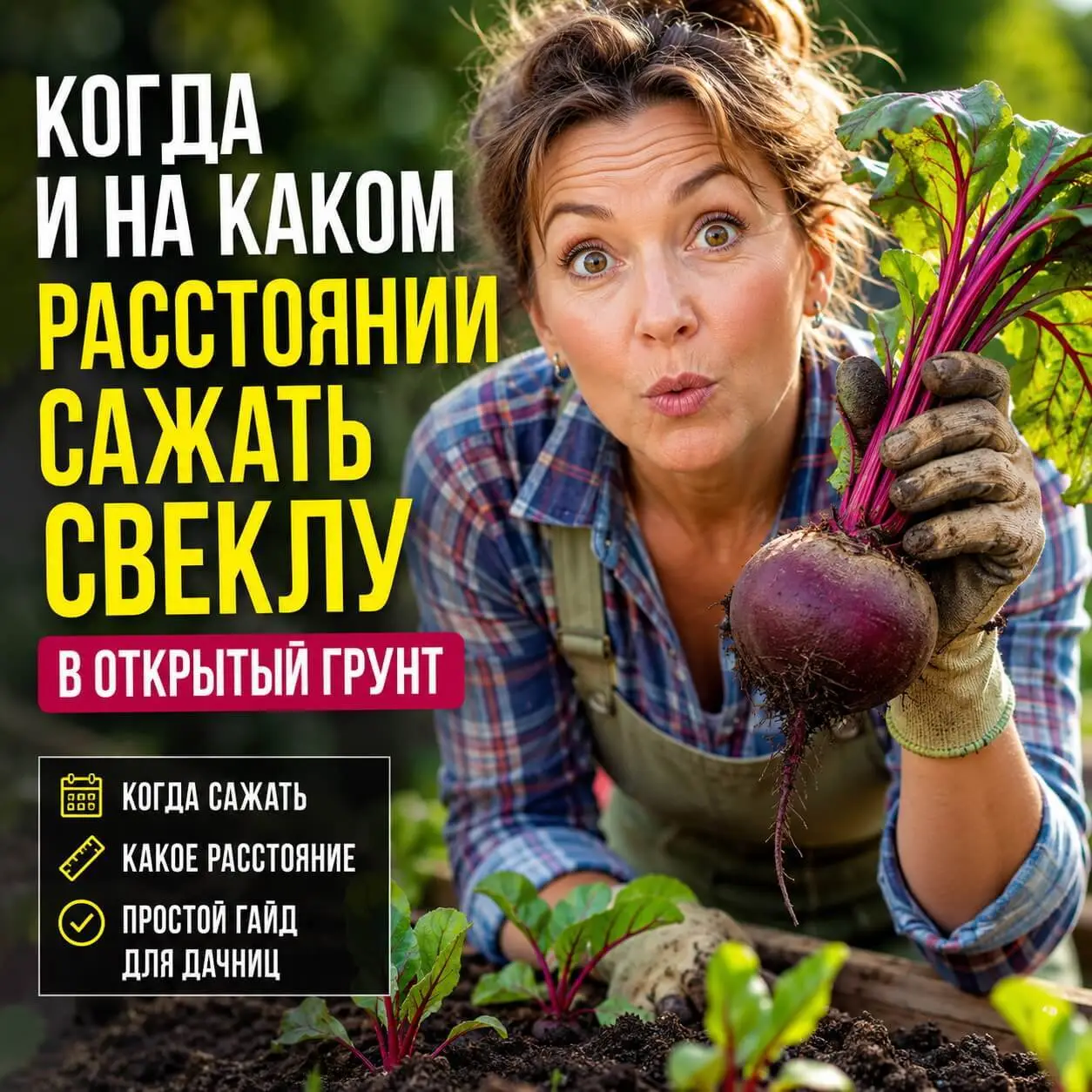Правильные сроки посадки свеклы в открытый грунт и расстояние между растениями для крупного урожая