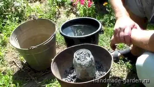 Водный раствор золы для подкормки