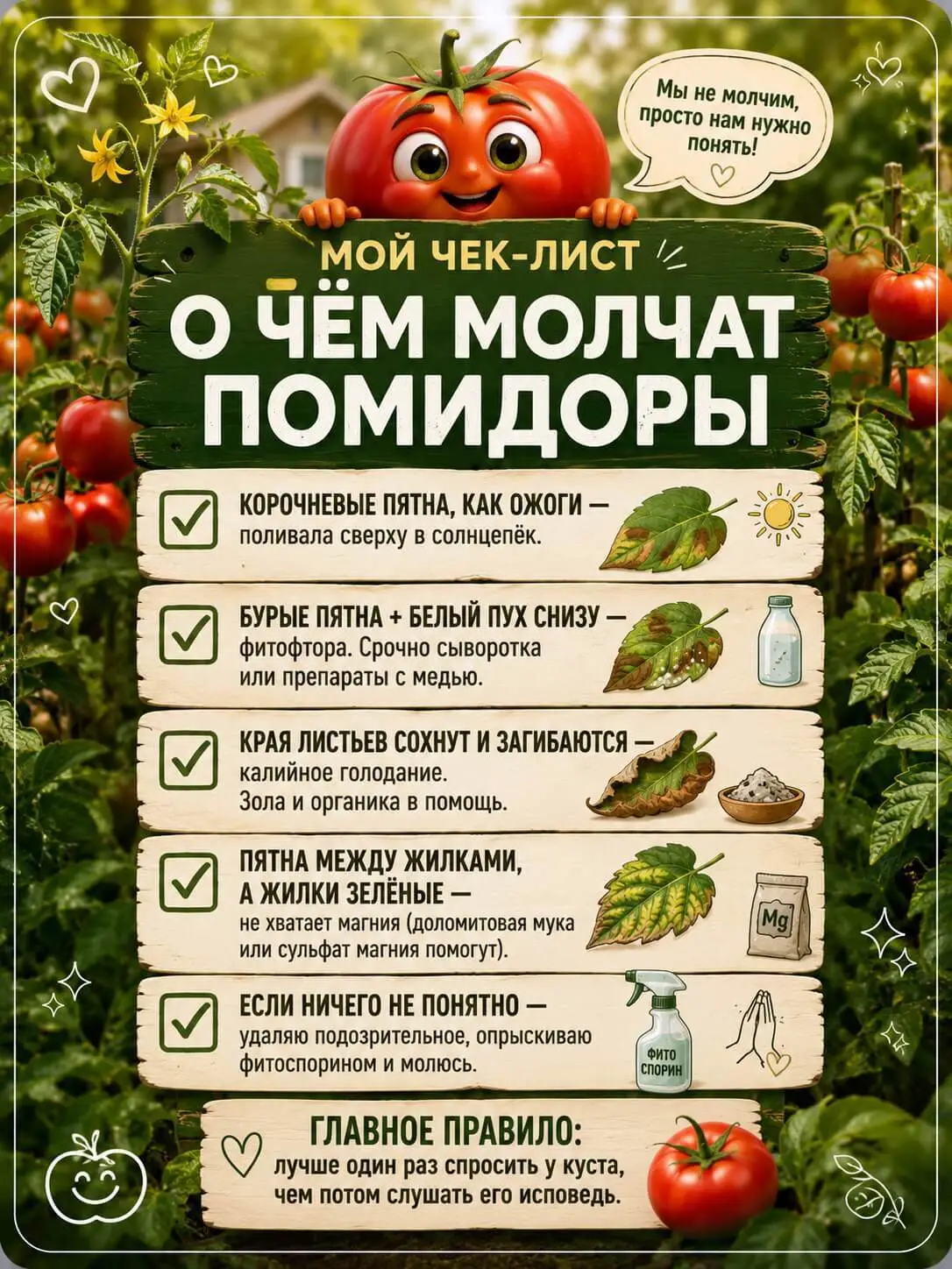почему у помидора коричневые листья и как его спасти