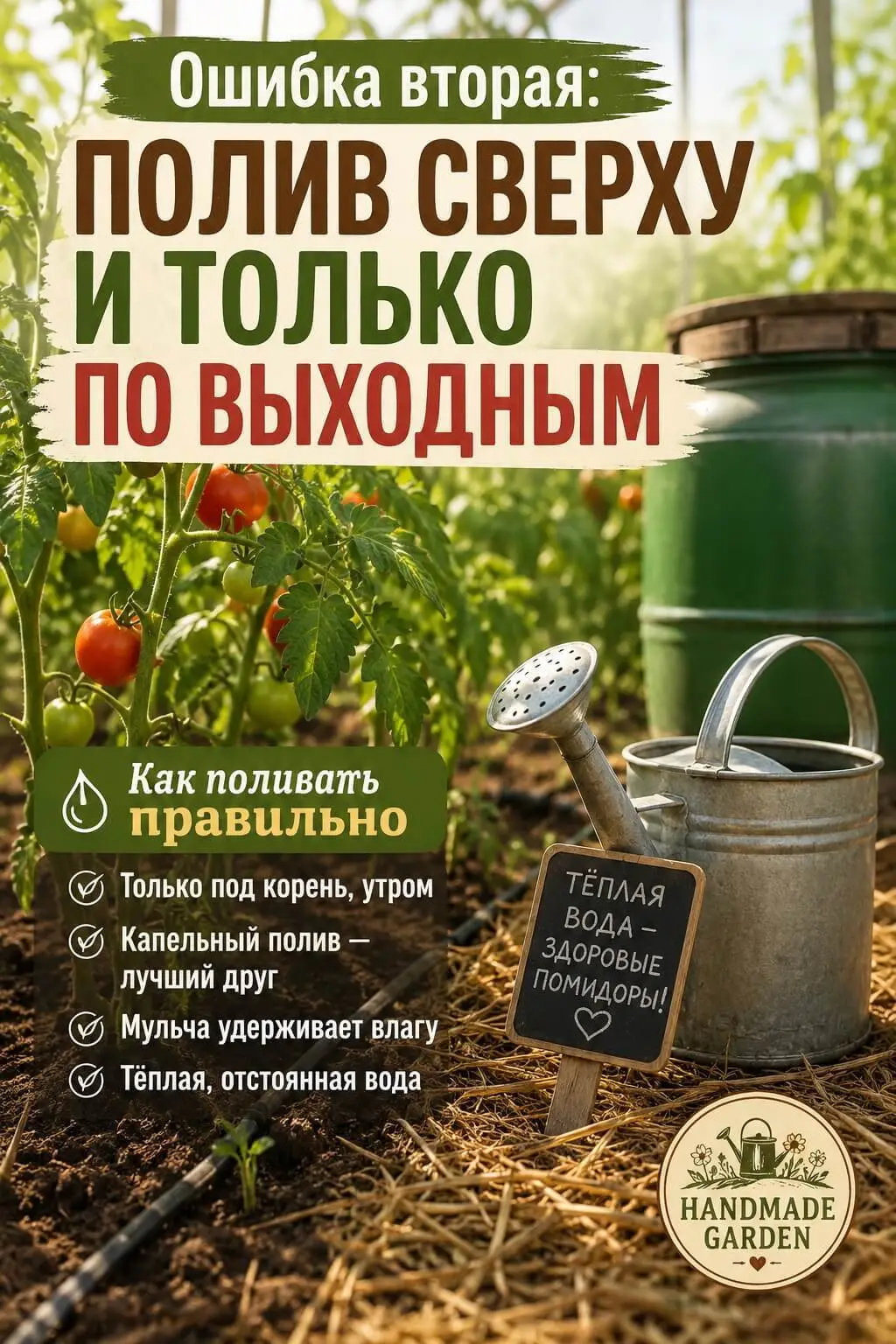 Растениям нужен равномерный полив