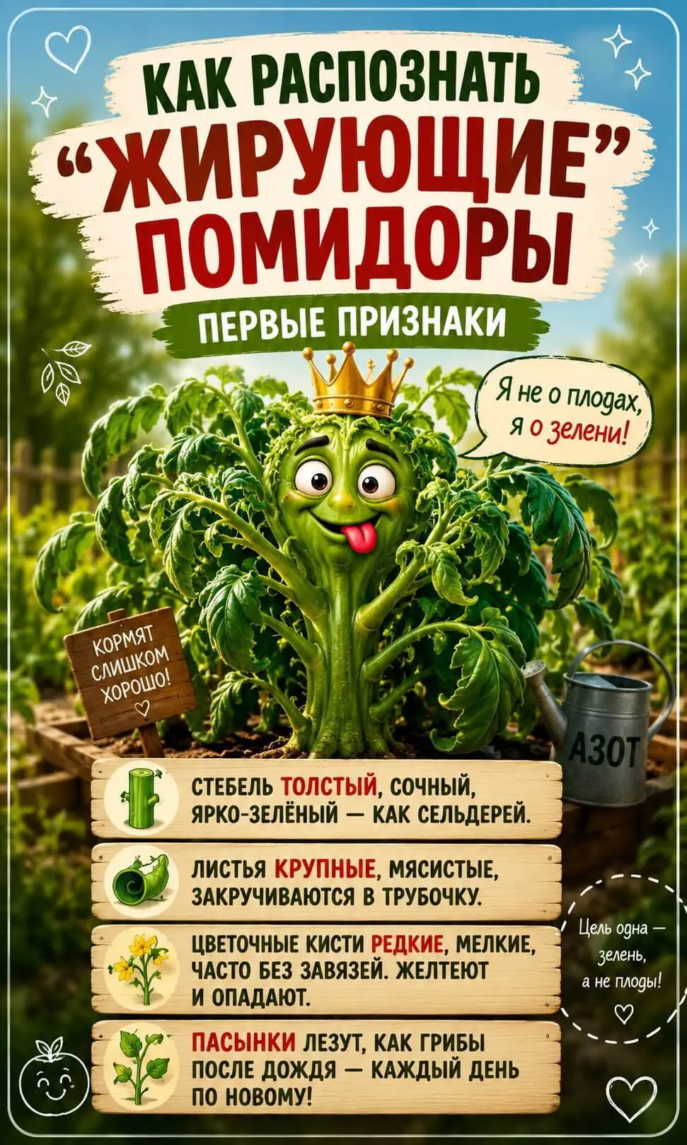 Как распознать &laquo;жирующие&raquo; помидоры