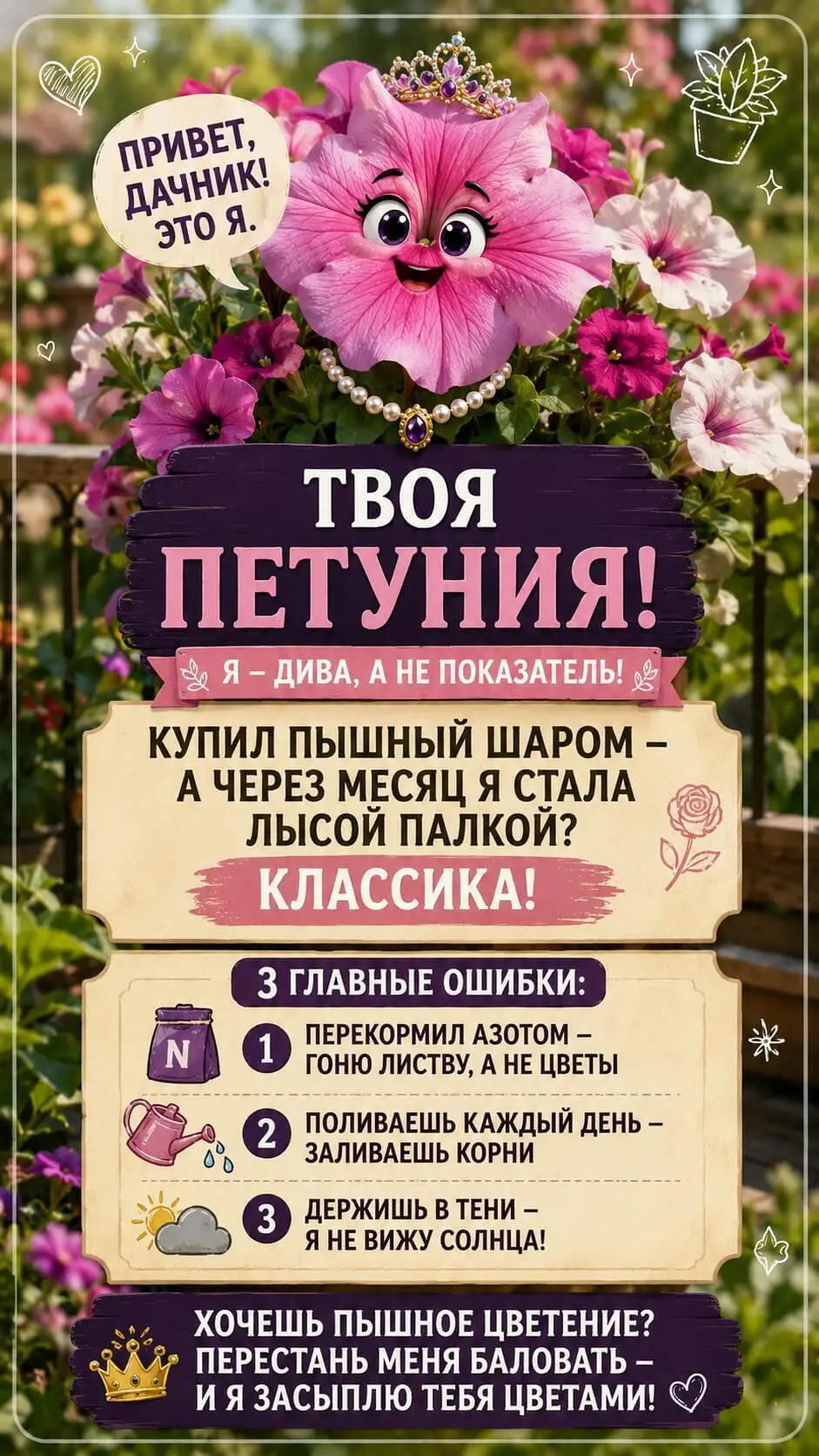 Петуния отвечает на вопросы