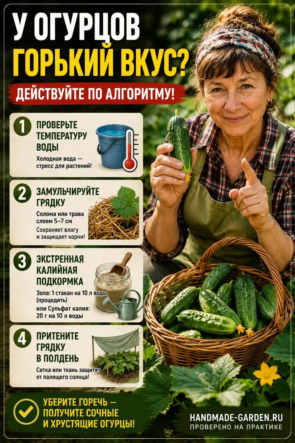 Почему огурцы горчат