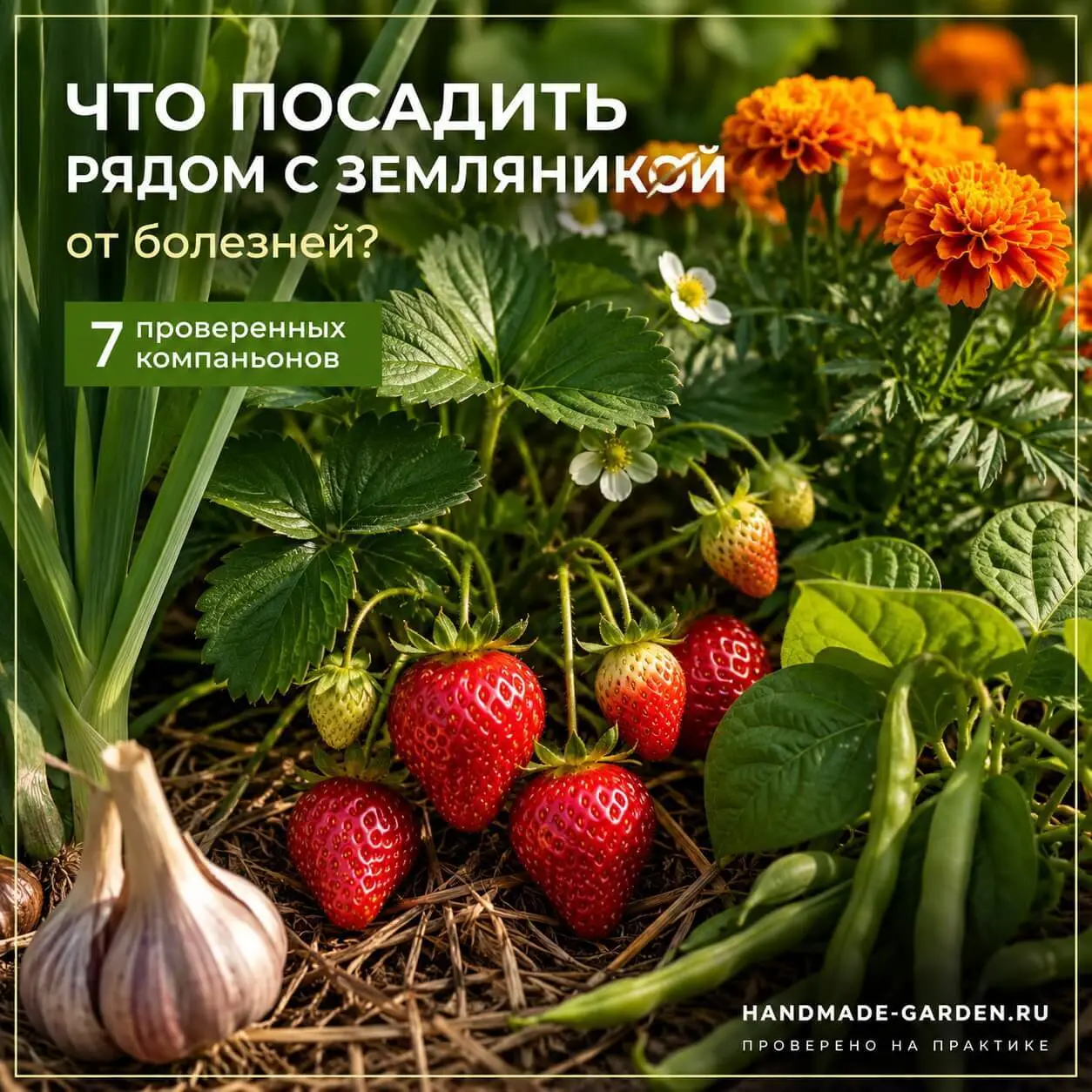 7 растений-компаньонов для земляники от болезней