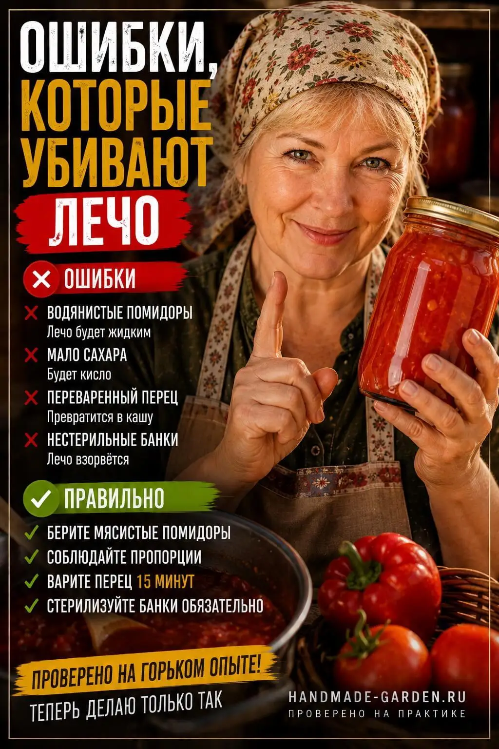 Ошибки убивающие лечо