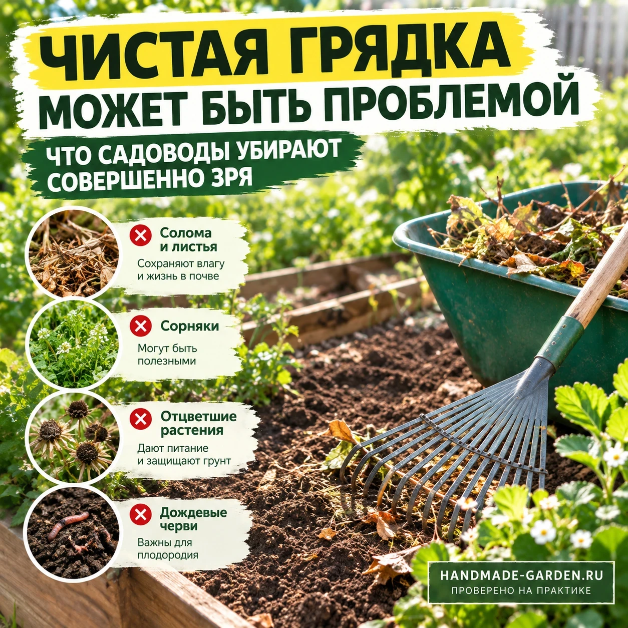 Чистая грядка может быть проблемой: что садоводы убирают совершенно зря