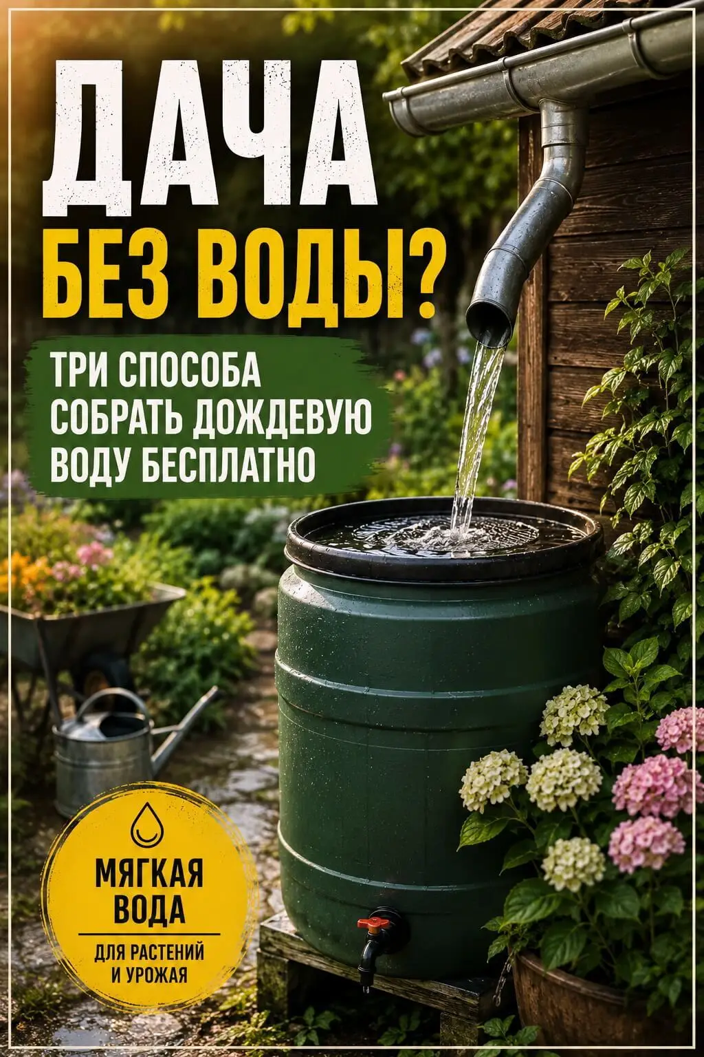 чек-лист по сбору дождевой воды