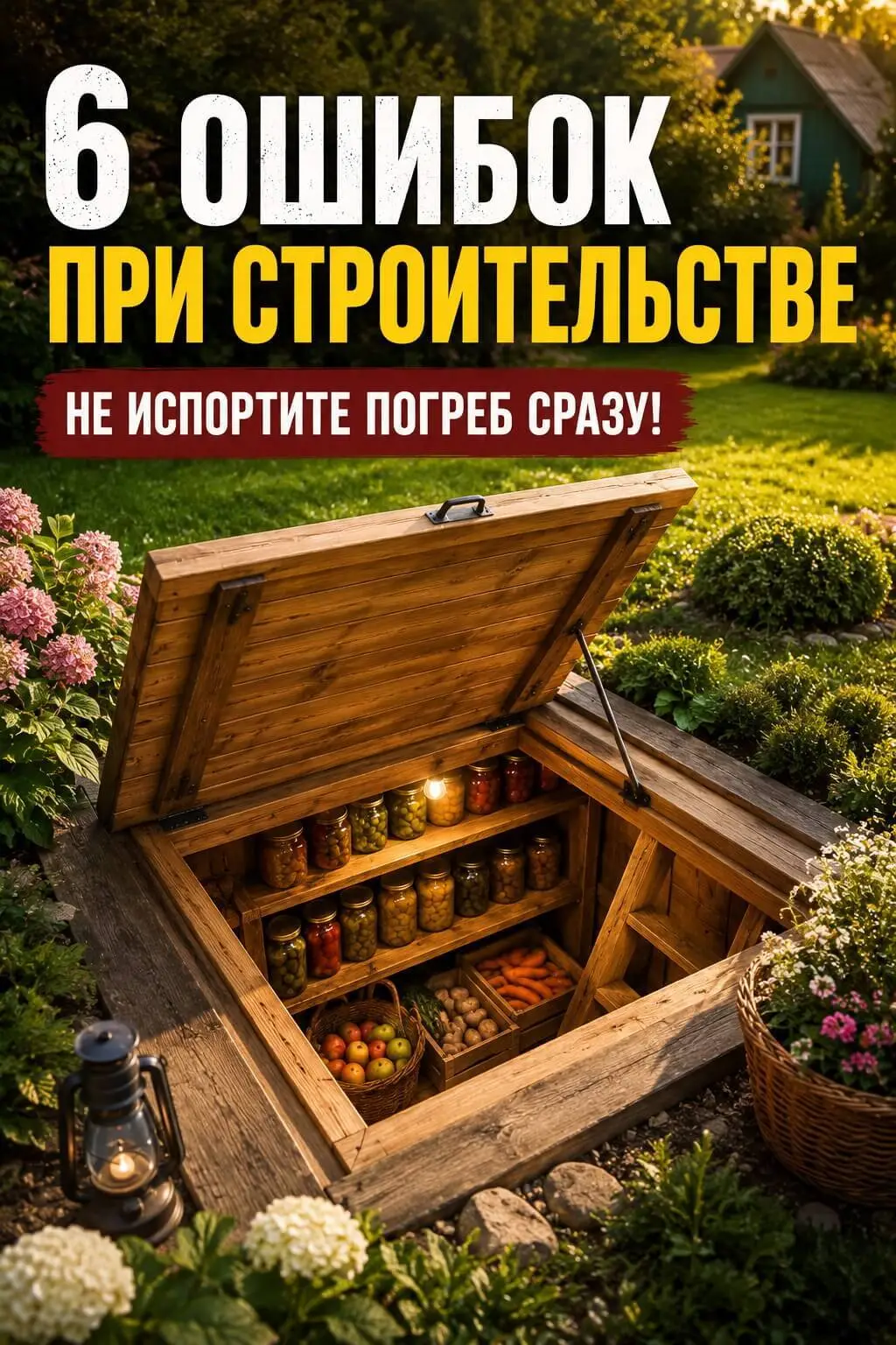 Чек-лист перед строительством дачного погреба