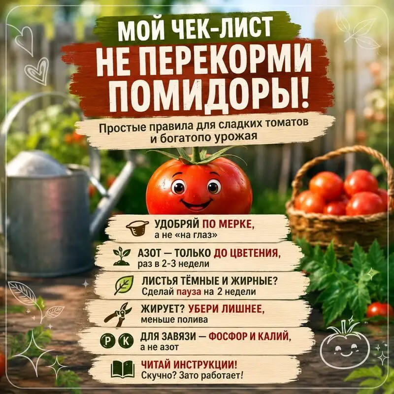 Перекормил помидоры? Смотрите, как я из монстров сделала плодоносящие кусты (без фото, но красочно)