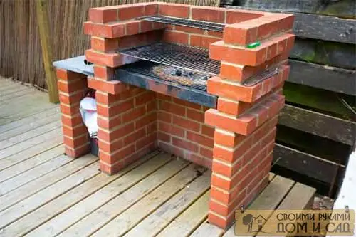 мангалы из кирпича фото чертежи 