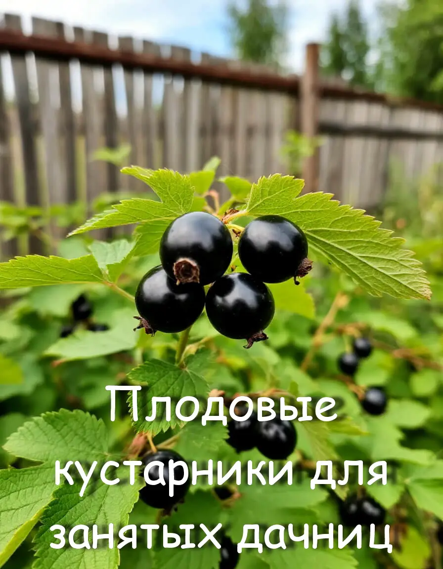 Плодовые кустарники для занятых дачниц