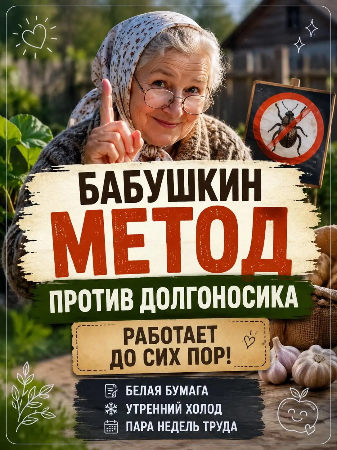 Как за две недели очистить грядку от долгоносика