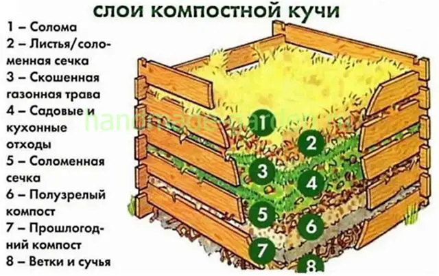 В каком порядке укладывать слои отходов в компостную яму В каком порядке укладывать слои отходов в компостную яму