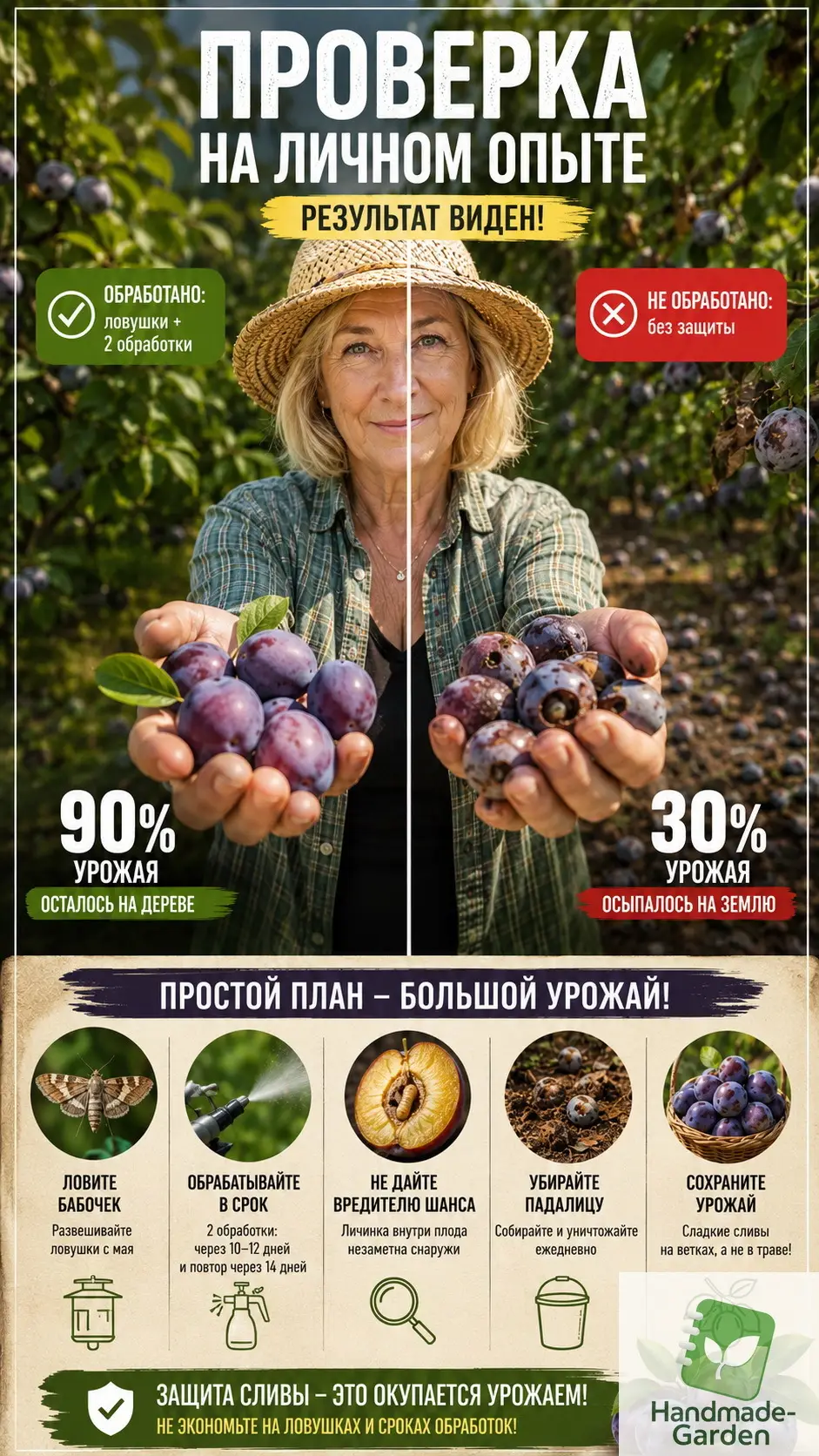 Не ждите, пока все сливы окажутся на земле