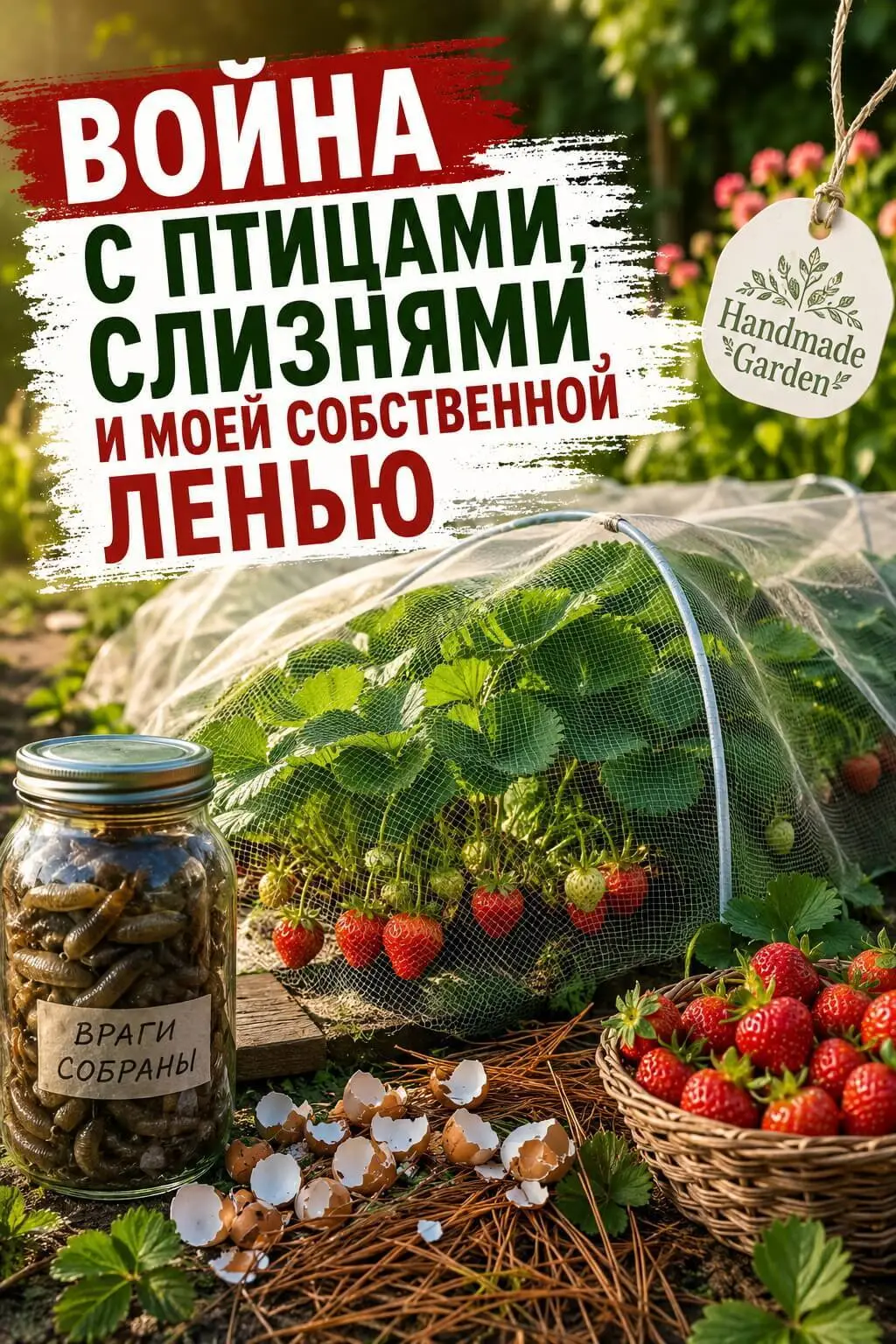 Когда ягоды начали поспевать, налетели птицы