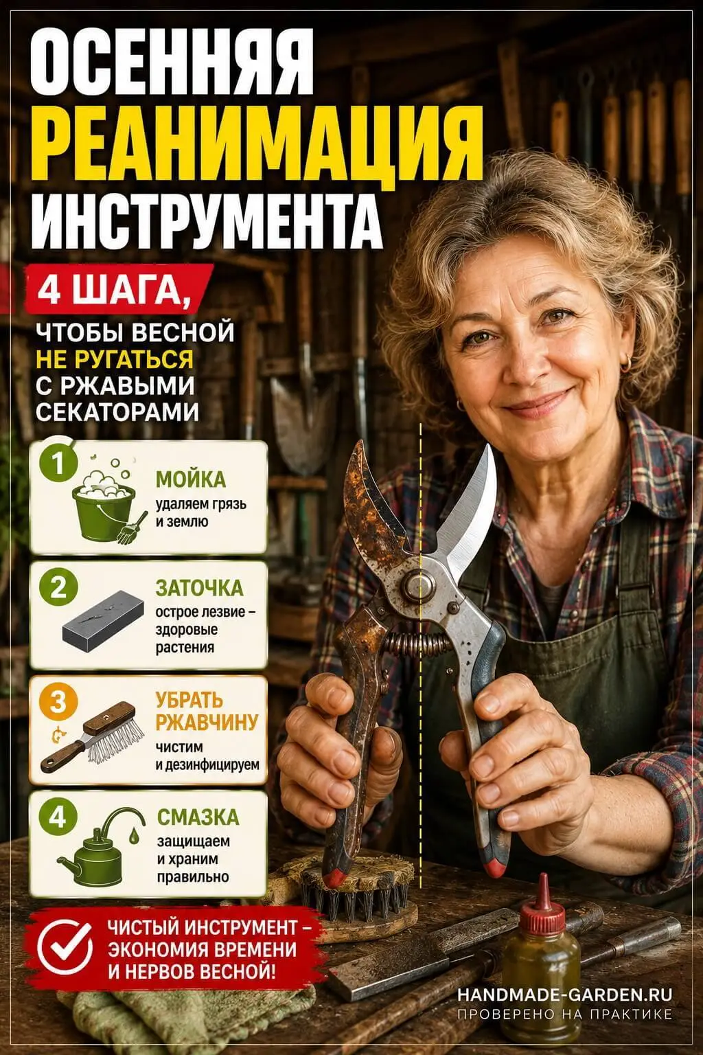 Осенняя реанимация садового инвентаря