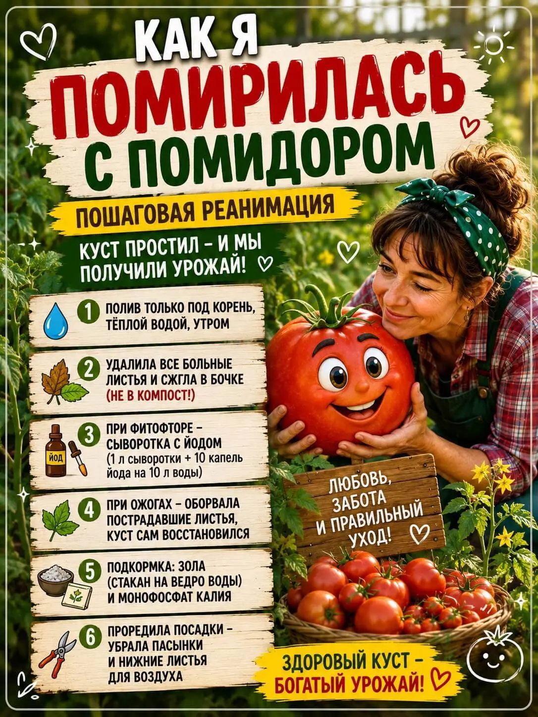 почему у помидора коричневые листья и как его спасти
